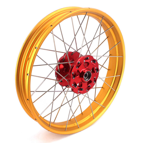 VMX 19 & 17 Tubeless Wheels Gold Rims Fit For Honda CB500X 2019-2021 Red&Gold - Image 10