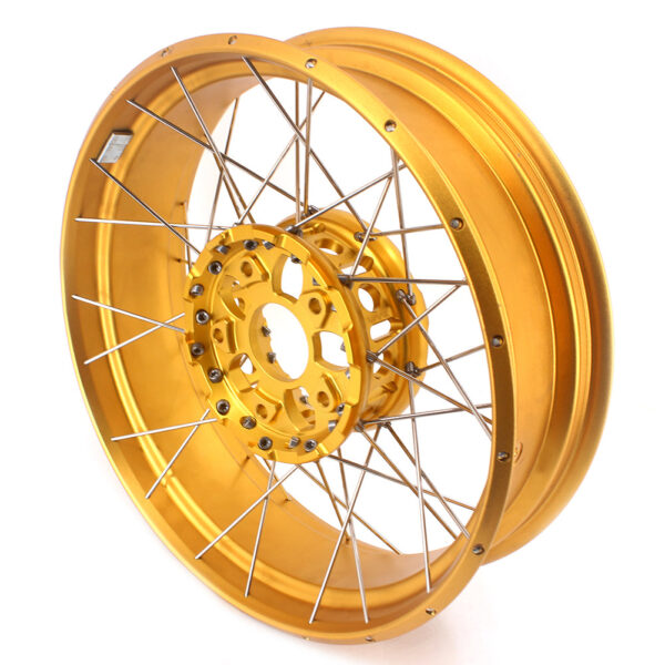 VMX 19inch & 17inch Tubeless Spoked Wheels For BMW R1200GS 2013-2020 R1250GS 2019-2023 Gold Hub & Rim - Image 11