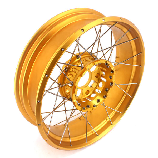 VMX 19inch & 17inch Tubeless Spoked Wheels For BMW R1200GS 2013-2020 R1250GS 2019-2023 Gold Hub & Rim - Image 9