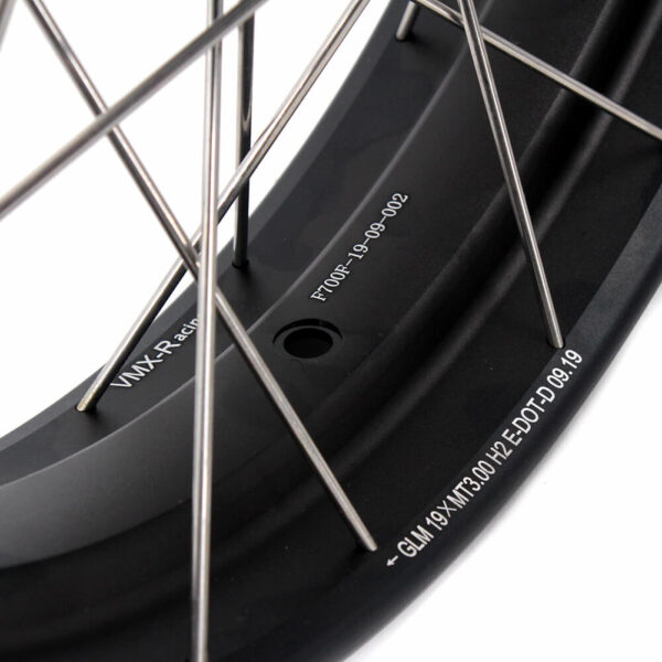 VMX 19 Inch / 17 Inch Tubeless Wheels Fit For BMW F700GS 2012-2018 Black Hubs - Image 3