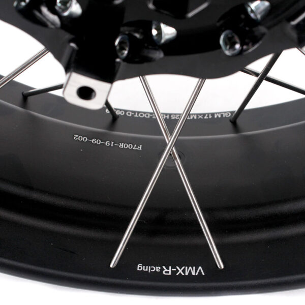 VMX 19 Inch / 17 Inch Tubeless Wheels Fit For BMW F700GS 2012-2018 Black Hubs - Image 8