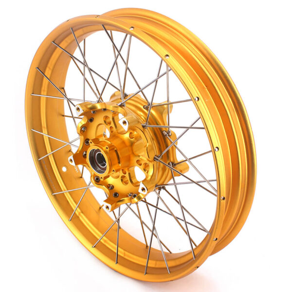 VMX 19 17 Inch CUSH Drive For BMW F750GS 2019-2024 Tubeless Alloy Spoke Wheels Gold Hub - Image 11