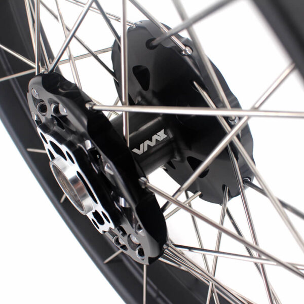 VMX 2.5*19 & 4.25*17 Tubeless Wheels Set Fit For Honda CB500X 2019-2021 Black Hub & Rim - Image 3