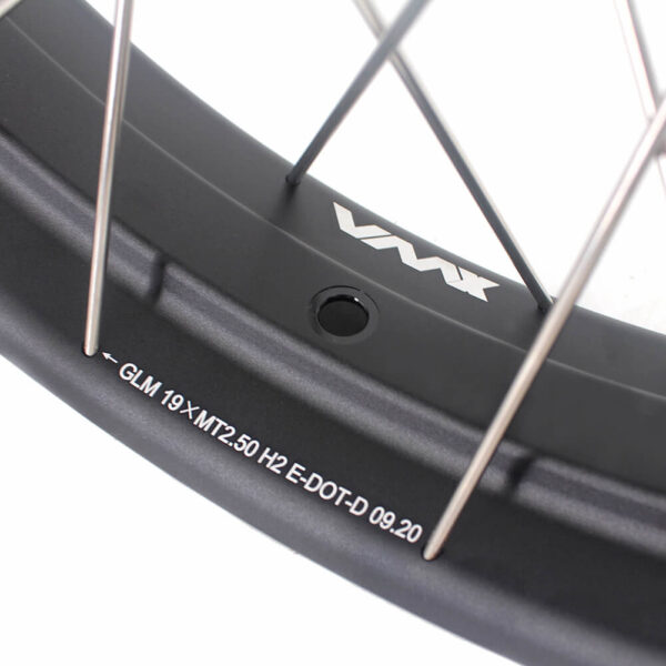 VMX 2.5*19 & 4.25*17 Tubeless Wheels Set Fit For Honda CB500X 2019-2021 Black Hub & Rim - Image 4