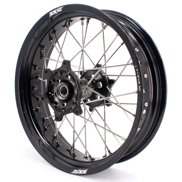 KKE 3.5 & 5.0 17 Inch Wheels for Yamaha WR250F 2001 WR450F 2003-2018 Black - Image 30