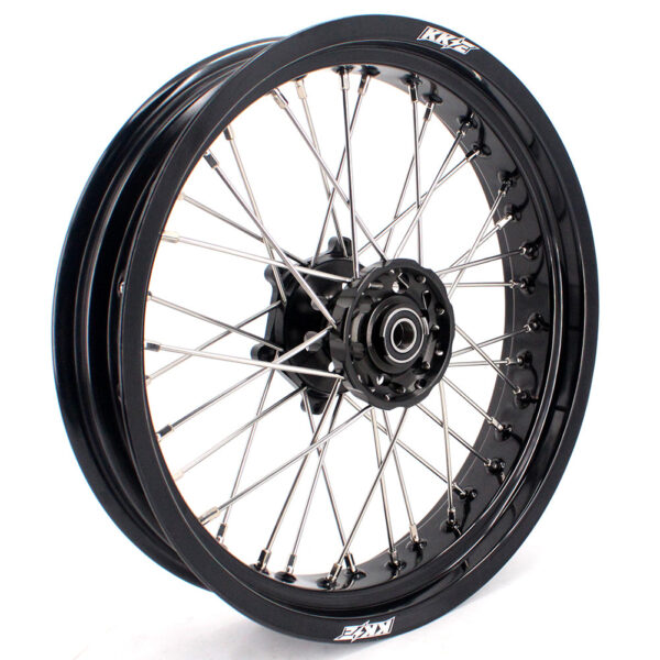 KKE 3.5 & 5.0 17 Inch Wheels for Yamaha WR250F 2001 WR450F 2003-2018 Black - Image 9