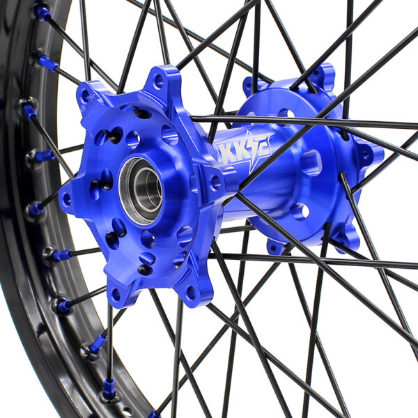 KKE 21"&19" Mx Dirtibke CNC Hub Wheels For YAMAHA YZ125 YZ250 YZ250F YZ450F Black Spokes - Image 12