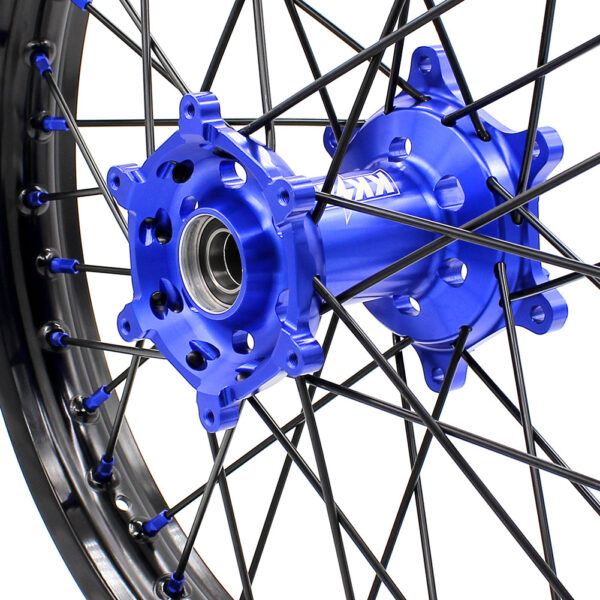 KKE 21"&19" Mx Dirtibke CNC Hub Wheels For YAMAHA YZ125 YZ250 YZ250F YZ450F Black Spokes - Image 6