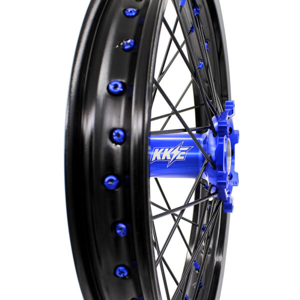 KKE 21"&19" Mx Dirtibke CNC Hub Wheels For YAMAHA YZ125 YZ250 YZ250F YZ450F Black Spokes - Image 7