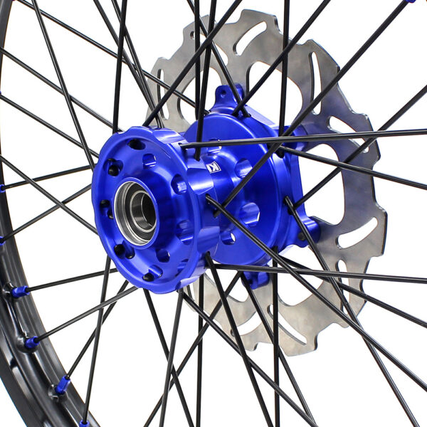 KKE 21"/19" Mx Dirtibke Wheels For YAMAHA YZ125 YZ250 1999-2016 YZ250F YZ450F 2003-2015 Black Spokes With Disc - Image 12