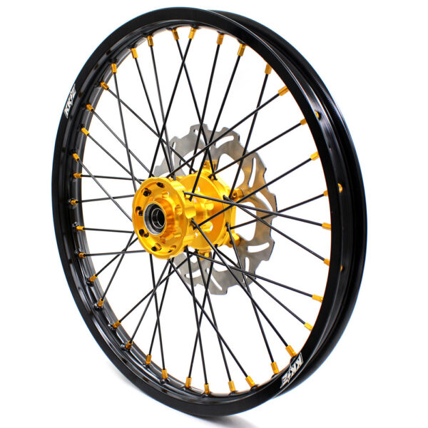 KKE 21" & 19" Mx Diretibke Wheels For YAMAHA YZ125/250 1999-2016 YZ250F/450F 2003-2015 Black Spokes With Disc - Image 5