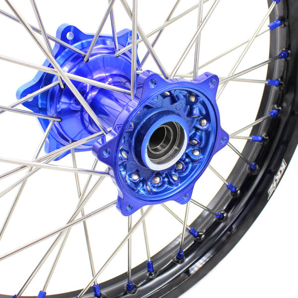 KKE 21"&18" Enduro Dirtbike Wheels For YAMAHA YZ125 YZ250 YZ250F YZ450F Blue Nipples - Image 8