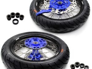 KKE 3.5/4.25*17inch Wheels Tires For 2003-2024 KTM SX SX-F XC EXC EXC-F Husqvarna Husaberg Blue & Black