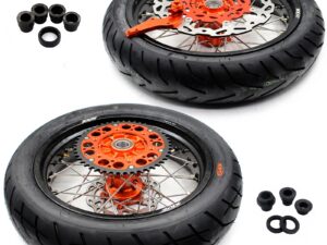KKE 3.5*17inch & 4.25*17inch CUSH Drive Supermoto Rims Tires For KTM SX SX-F XC XC-F EXC EXC-F XCW 2003-2024