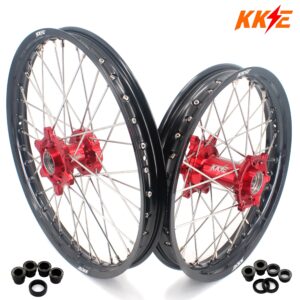 KKE 21″ 18″ Enduro Spoked Wheels For GAS GAS EC MC EX 125-4550CC 2021-2025 Dirtbike Spoked Wheels Set
