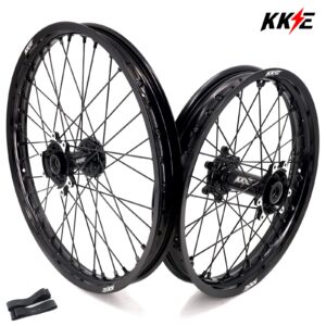 KKE Factory Stock KKE 21″ & 18″ E-Bike Spoke Wheels Rims Fit SurRon Ultra Bee 2023-2024 All Black