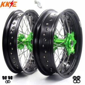KKE 17Inch KX250F KX450F 2006-2021 For KAWASAKI Supermoto Spoked Wheels Rim