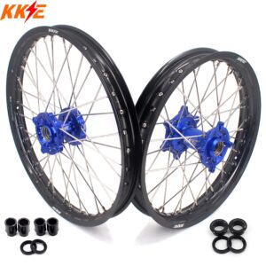 KKE Motorcycle 21″ 19″ Spoke Alloy Wheels For KAWASAKI KX250F KX450F 2015 2016 2017 2018