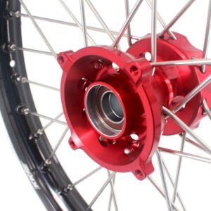 KKE 17″*1.4/14″*1.6 Small Kid’s Wheels For KTM SX 85 GAS GAS MC85 2021-2024 Red Hub