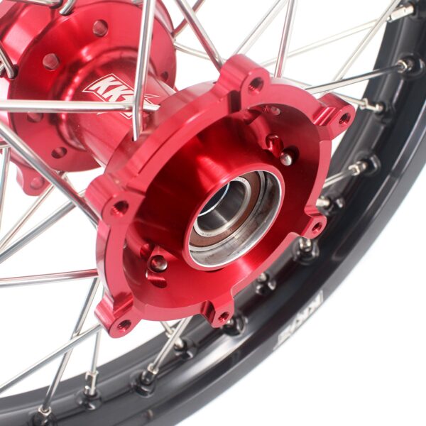KKE 17"*1.4/14"*1.6 Small Kid's Wheels For KTM SX 85 GAS GAS MC85 2021-2024 Red Hub - Image 5