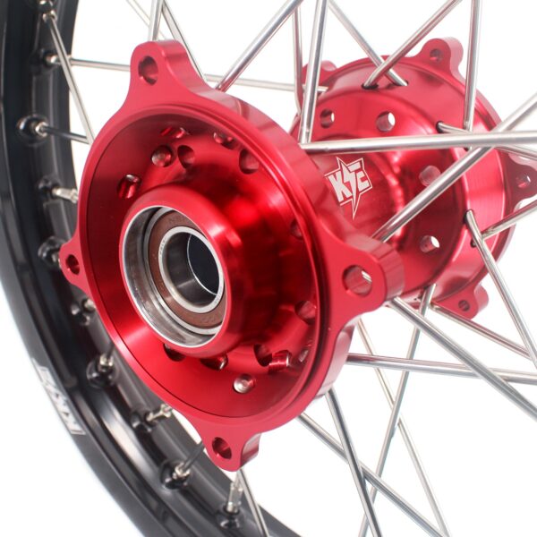 KKE 19"*1.6/16"*1.85 Kids Big Wheels Rims For KTM SX85 GAS GAS MC85 2021-2024 Red Hub - Image 6